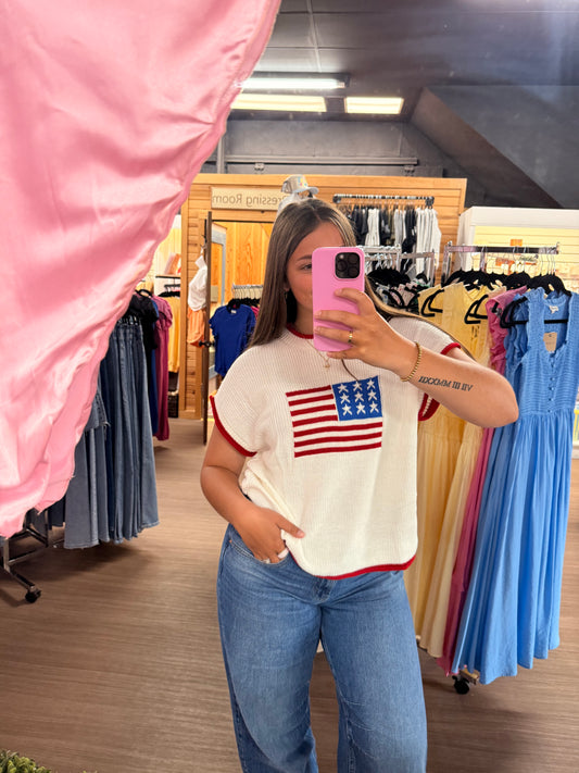 USA Flag Sweater