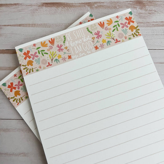 Be still notepad