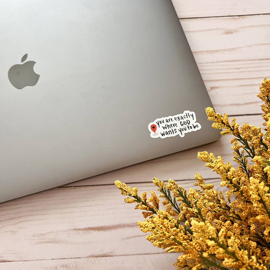 Faith map sticker