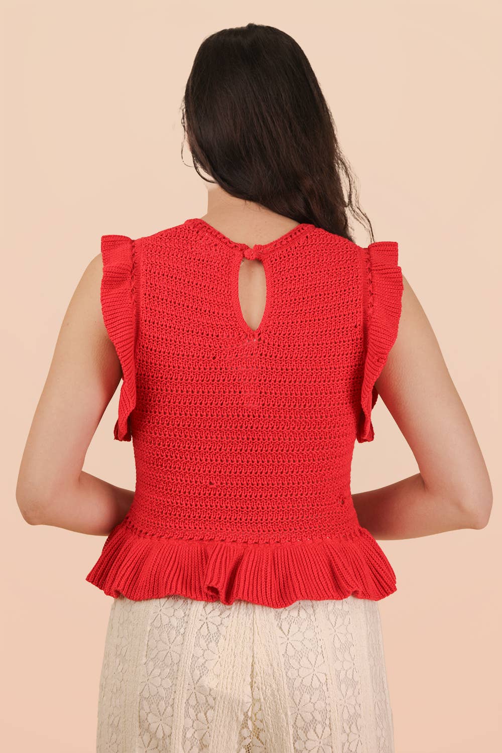 Ruffled Knit Top