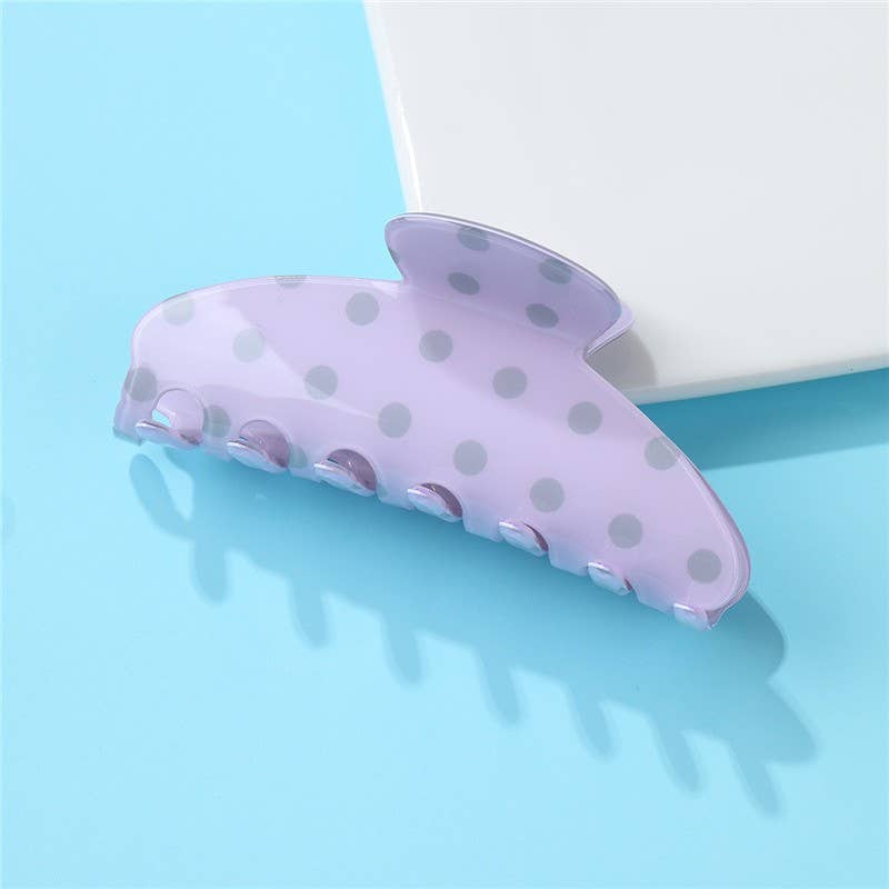 Polka Dot Claw Clip