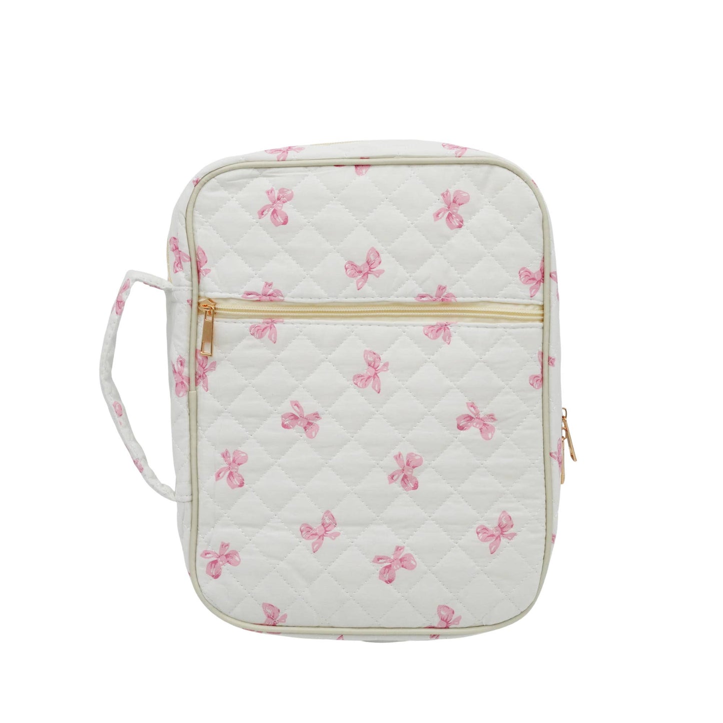 Pink Bow Quilted Bible Case
