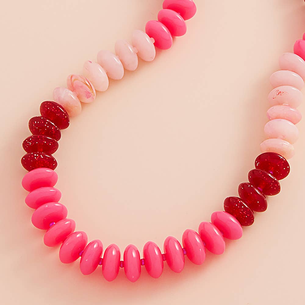 Oval Beaded Necklace