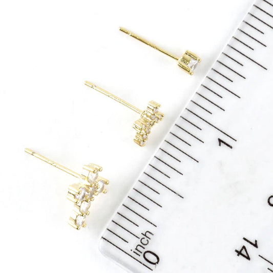 Cross Stud Earring Set