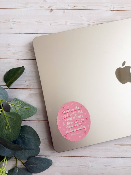 Proverbs 3:5-6 Sticker