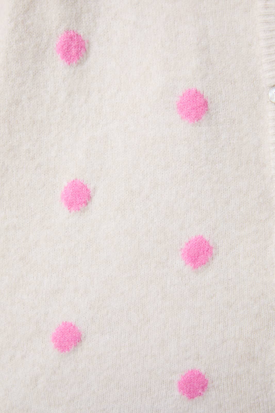 Pink Polka Dot Cardigan