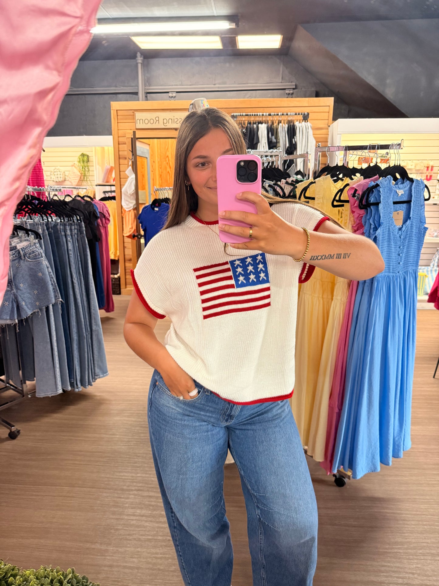 USA Flag Sweater