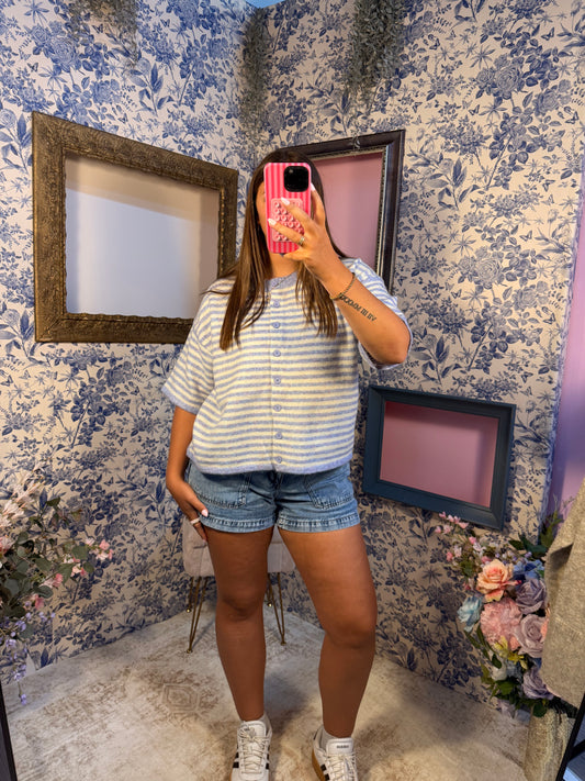 Cotton Candy Stripe Top