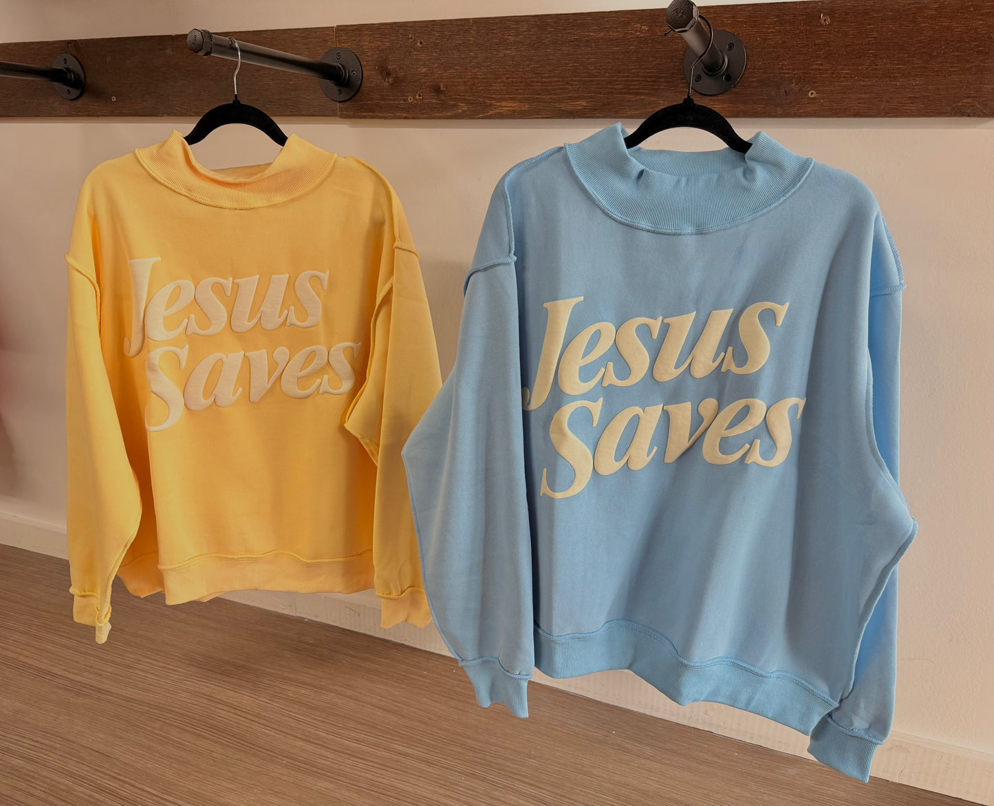 Jesus Saves Mock-Neck