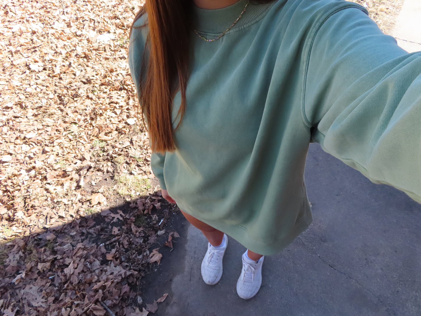 Mock neck sweatshirt
