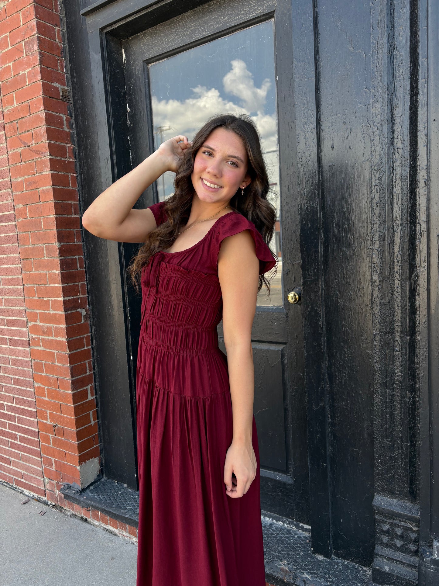Burgundy Dress
