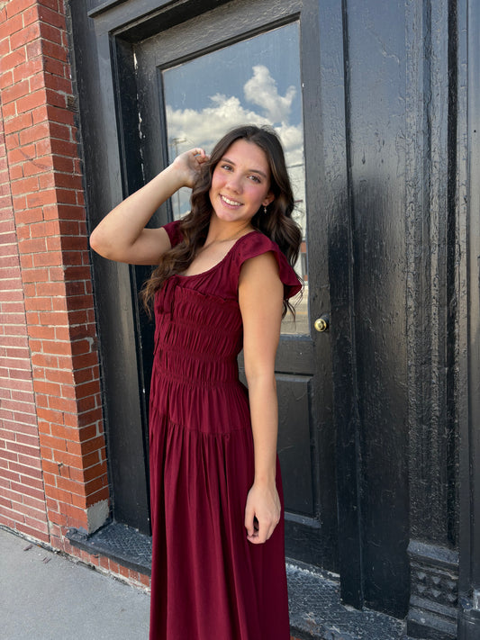 Burgundy Dress