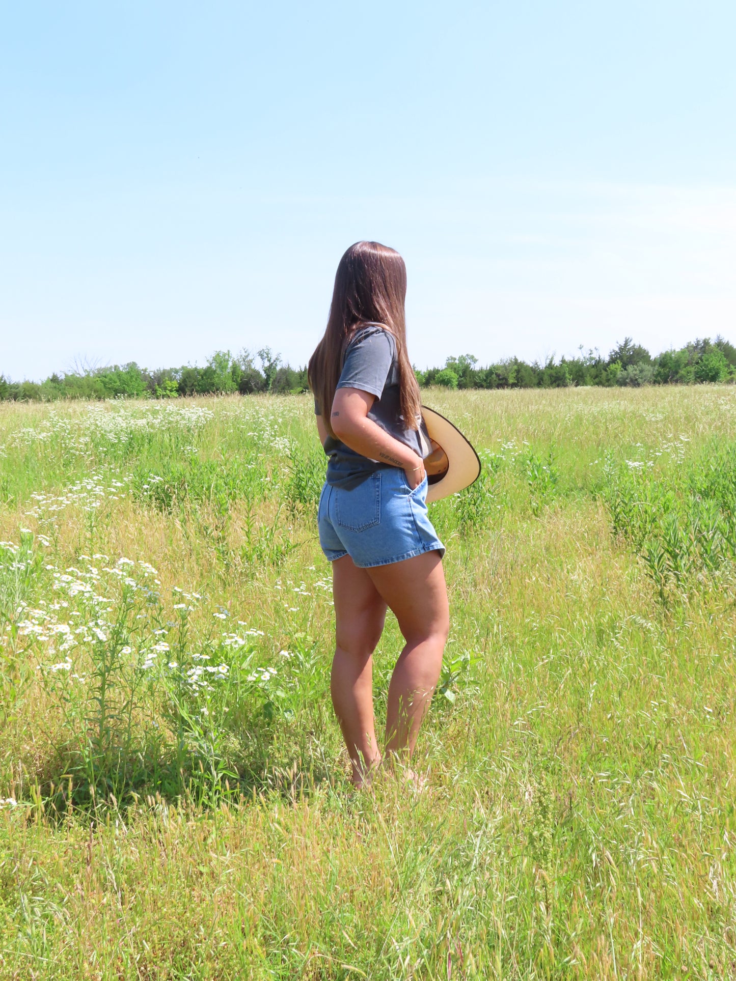 Denim Skort