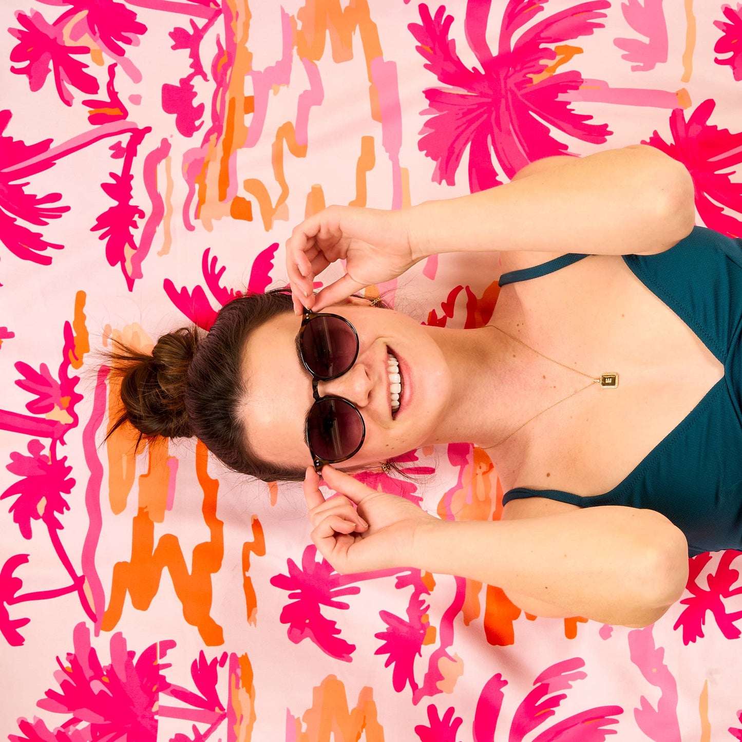 XL Beach Towel-Paradise Palms