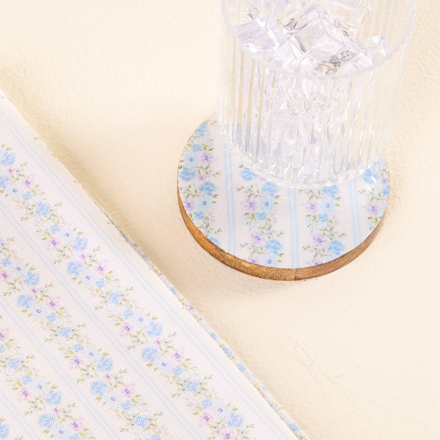 Tea Towel-Petal Parade Blue