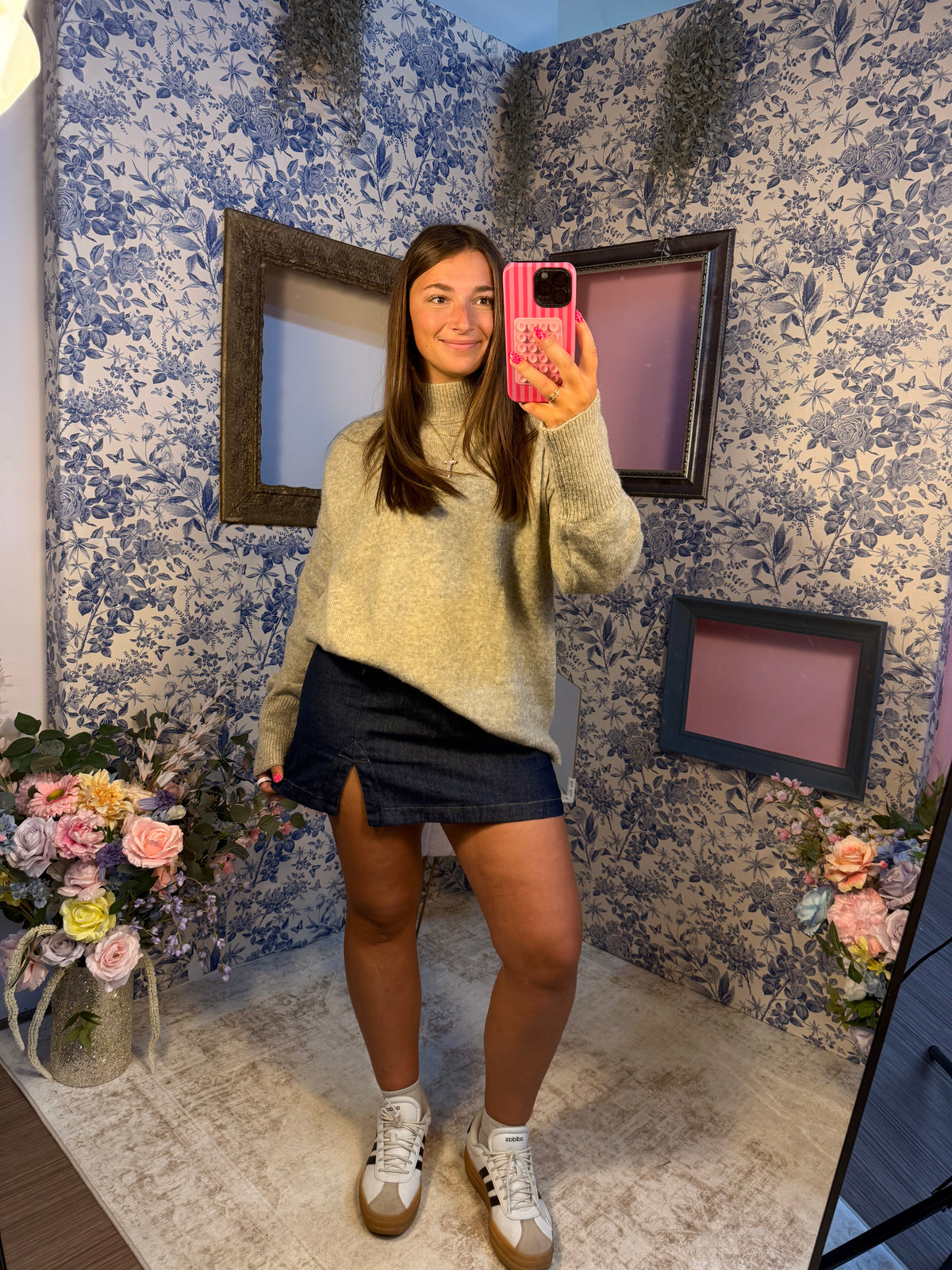 Fall Denim Skirt
