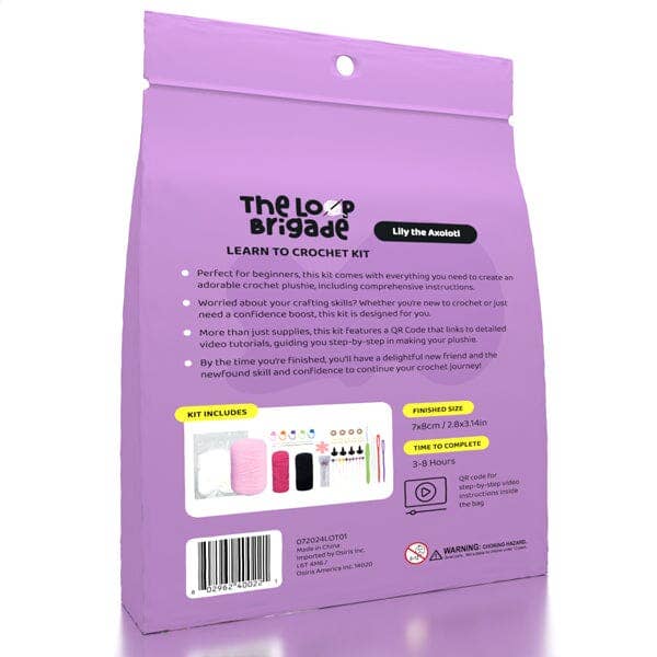 Mini Crochet Kit - Lily the Axolotl