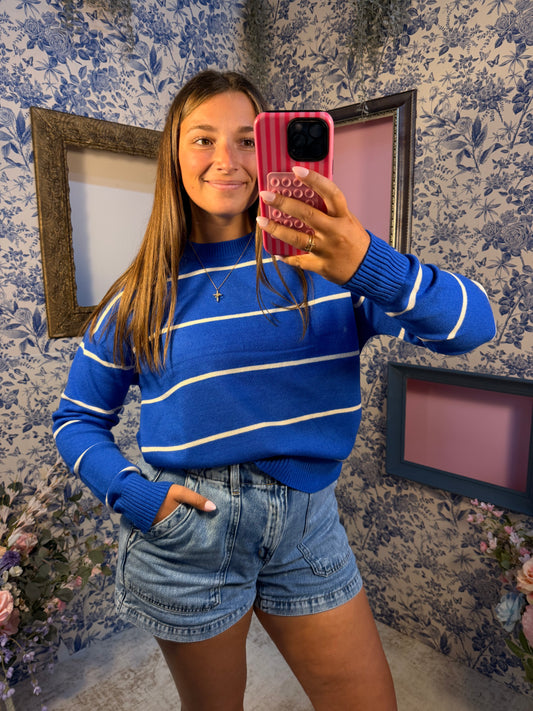 Cobalt Blue Sweater