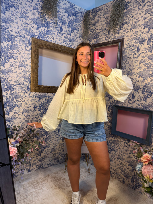Cream Blouse