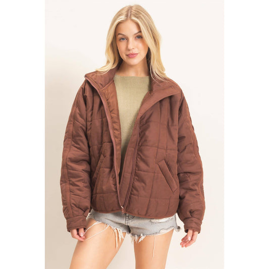 Quilted Collar Jacket