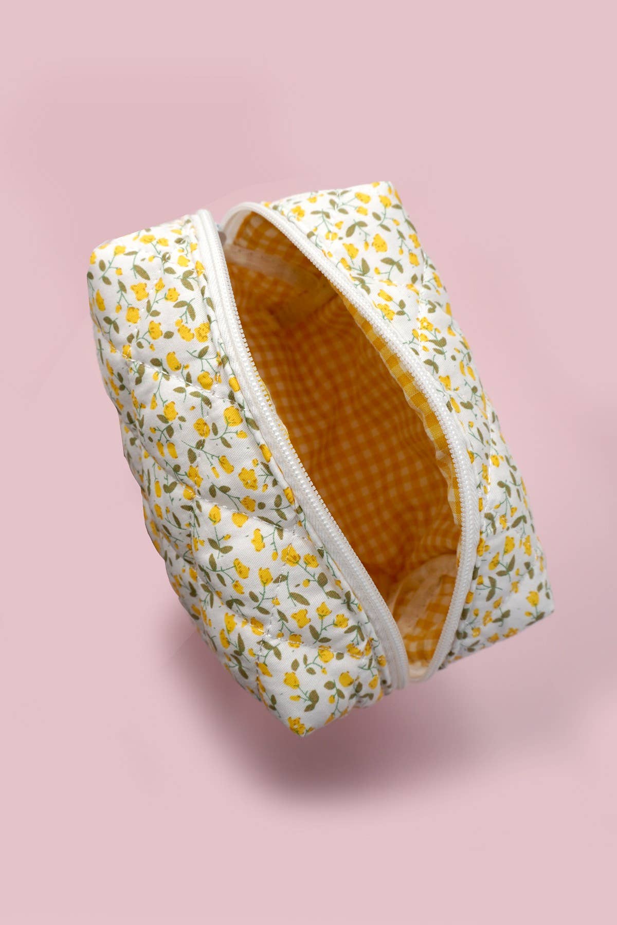 Quilted Floral Pouch