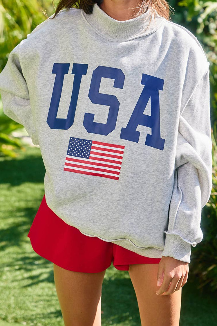 USA Reversible Mock Neck