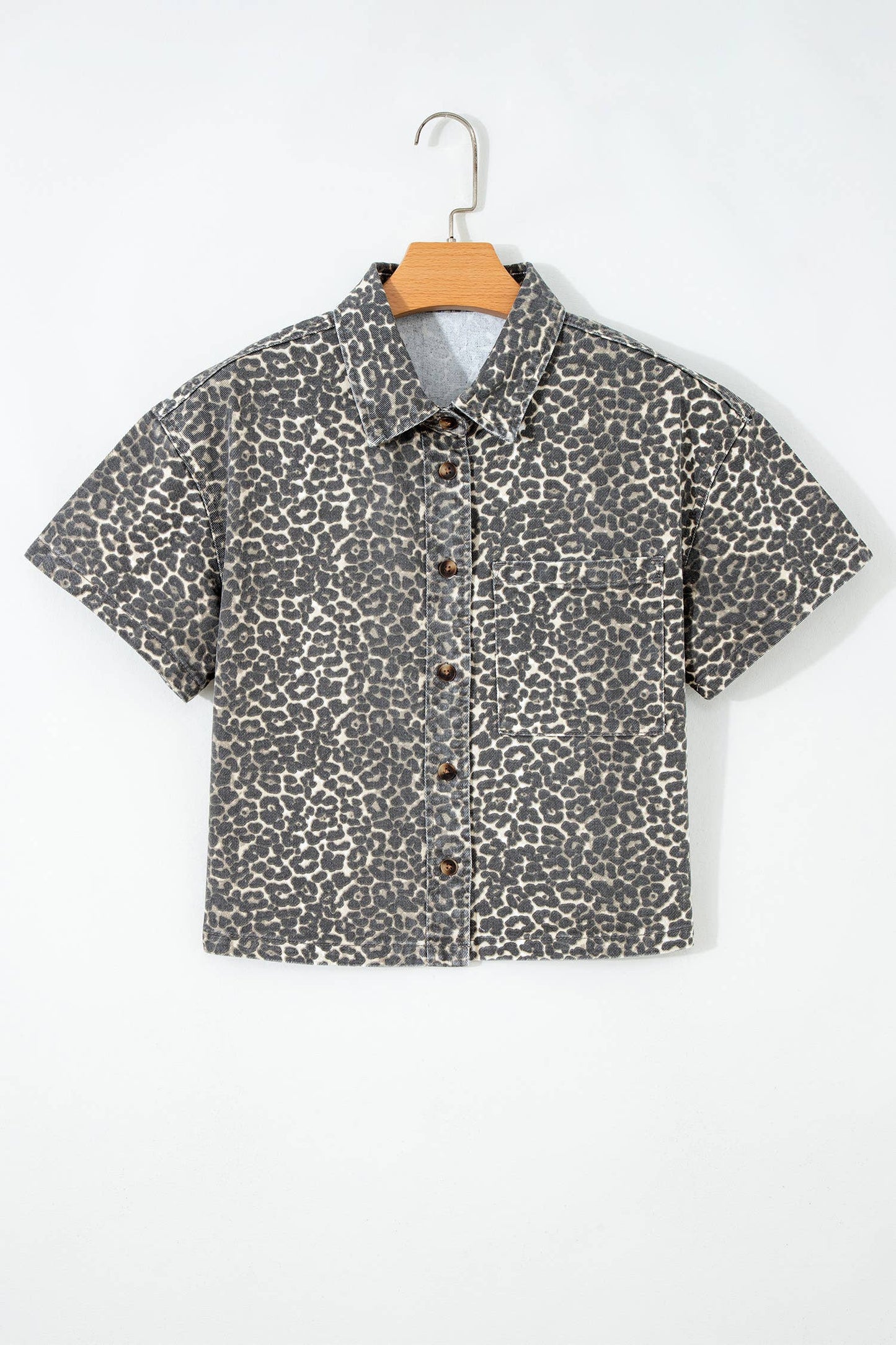 Leopard Denim Shirt