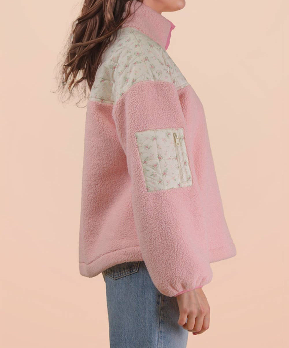 Floral Quilted Fleece