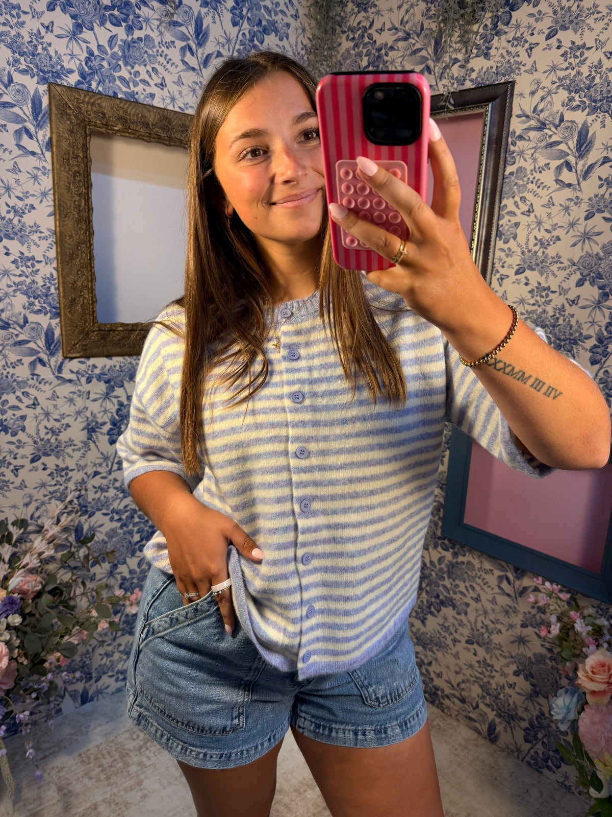 Cotton Candy Stripe Top