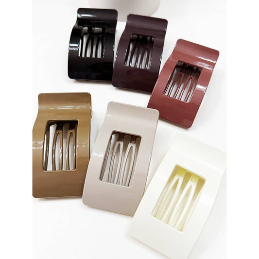 Rectangle Flat Claw Clips