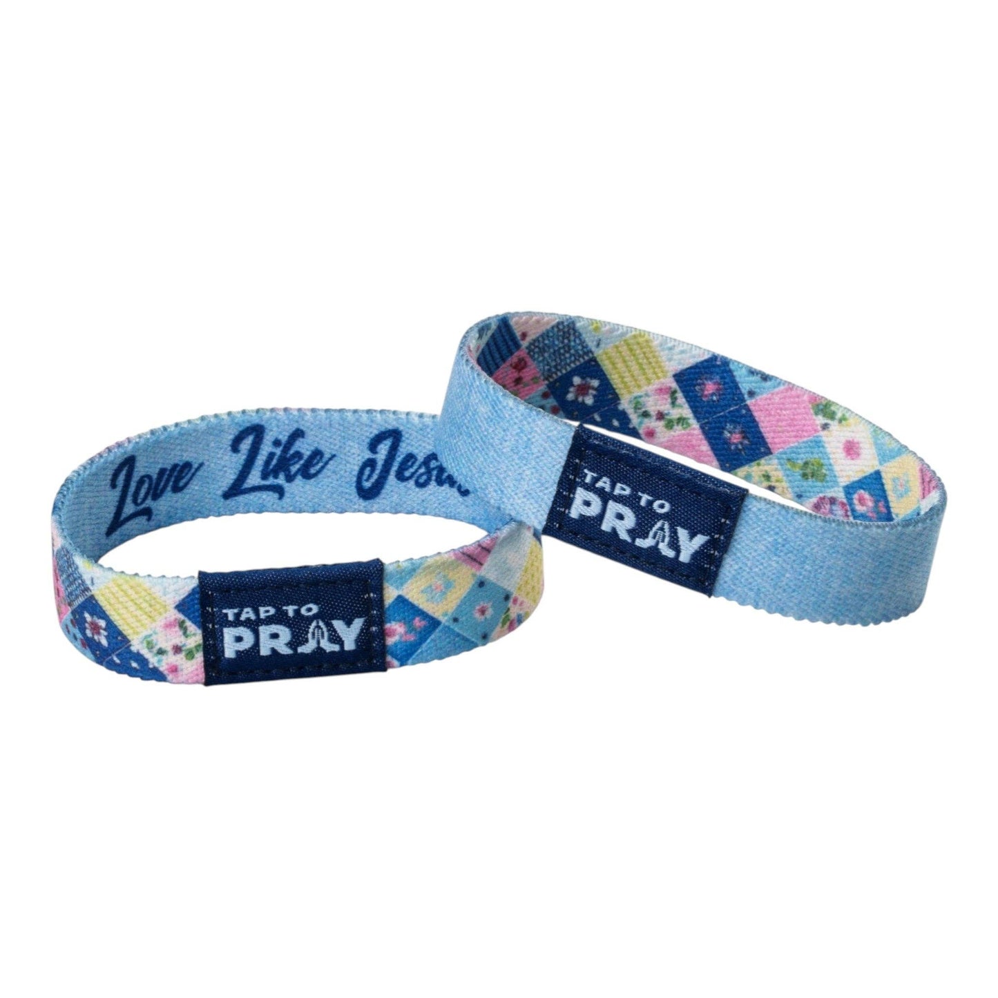 Tap To Pray® Blue Patchwork
