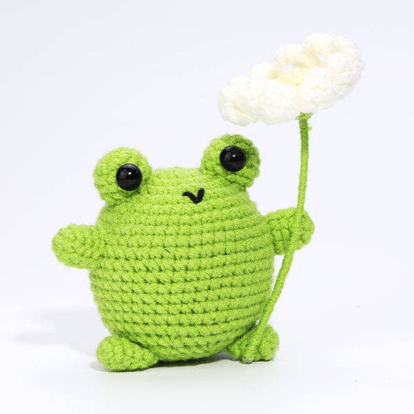 Mini Crochet Kit- Bogart the Frog