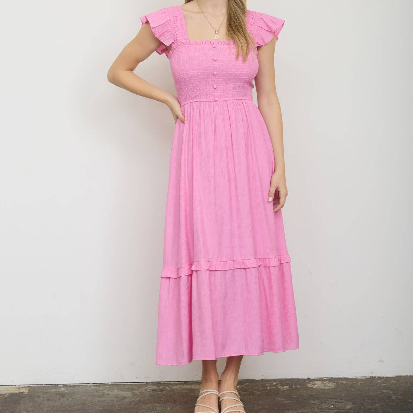 Ruffle Midi Dress