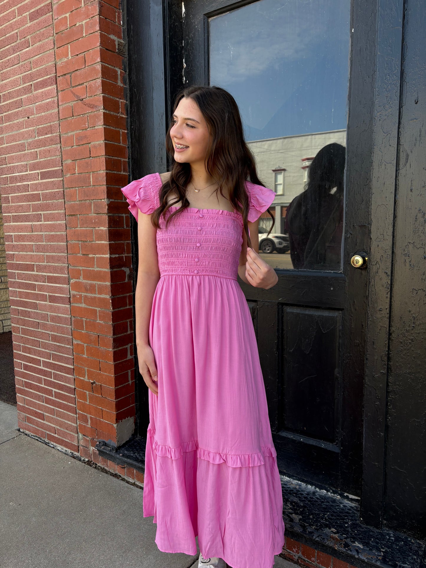 Ruffle Midi Dress