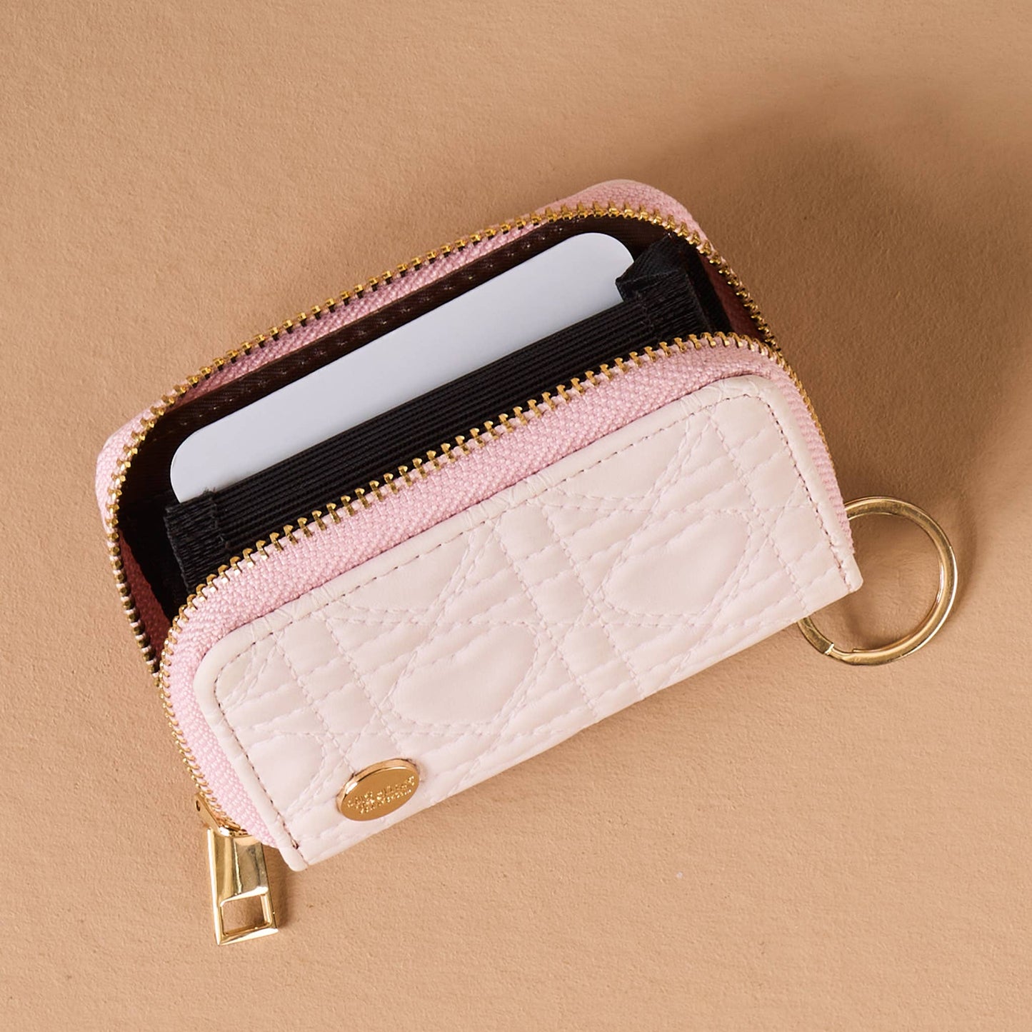 Zip Around Wallet-Blush Hearts