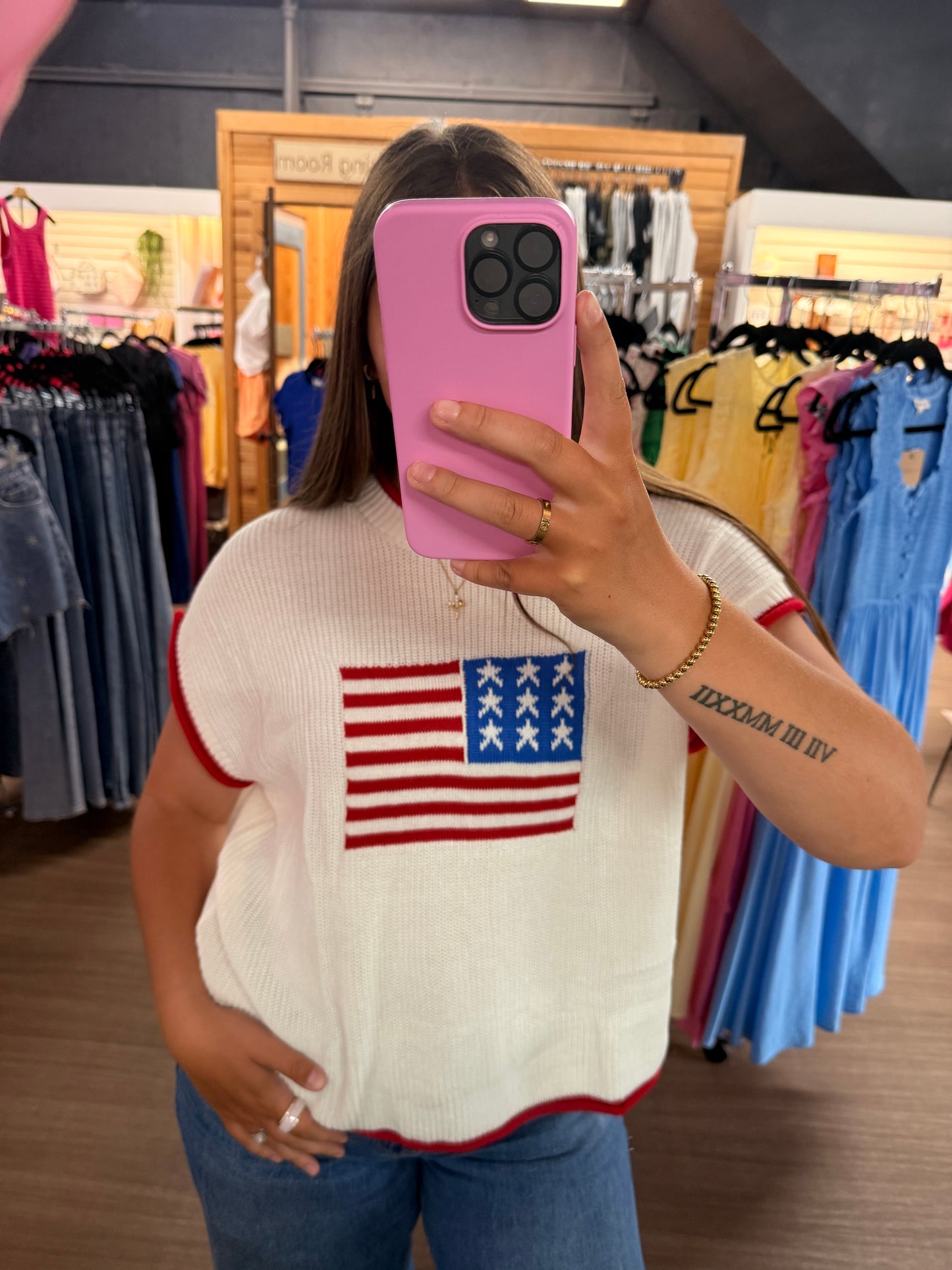 USA Flag Sweater