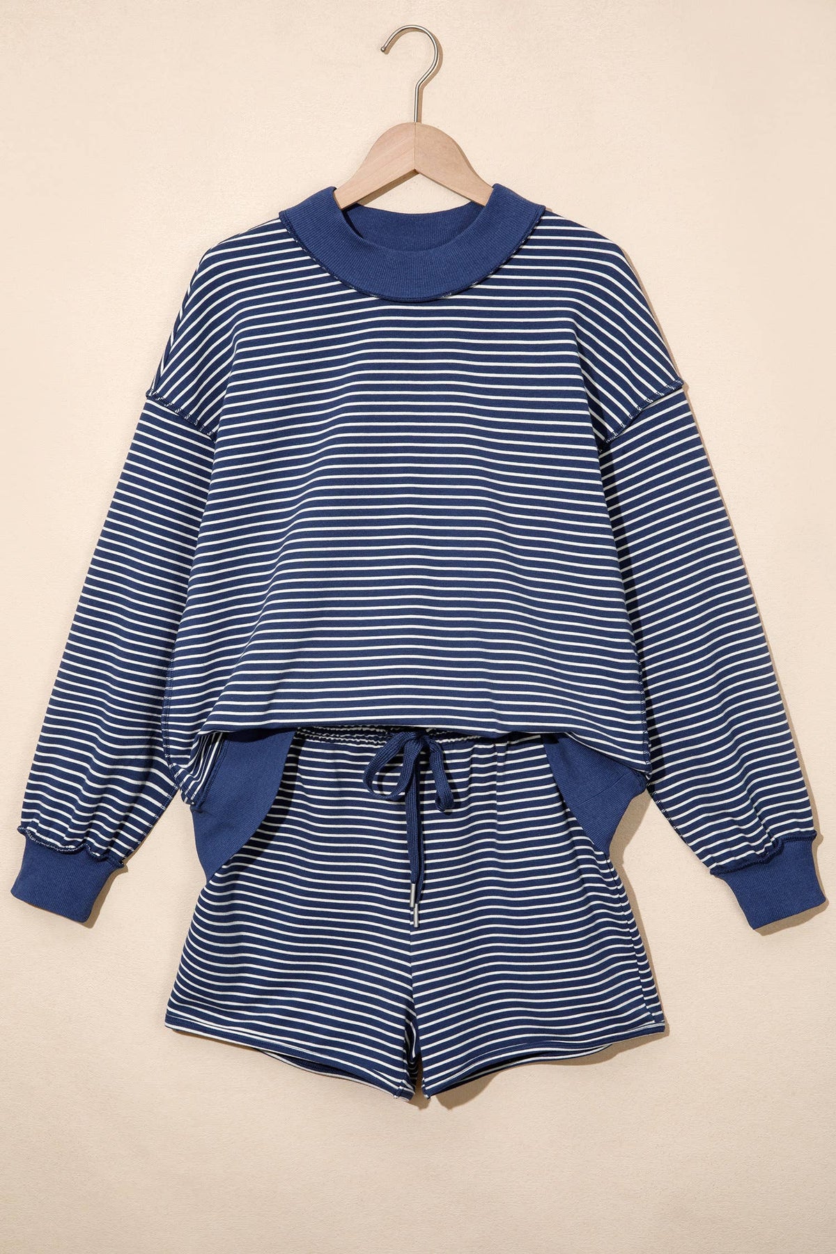 Navy Striped Set