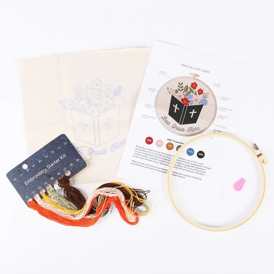 Embroidery Kit - Love Grows Here