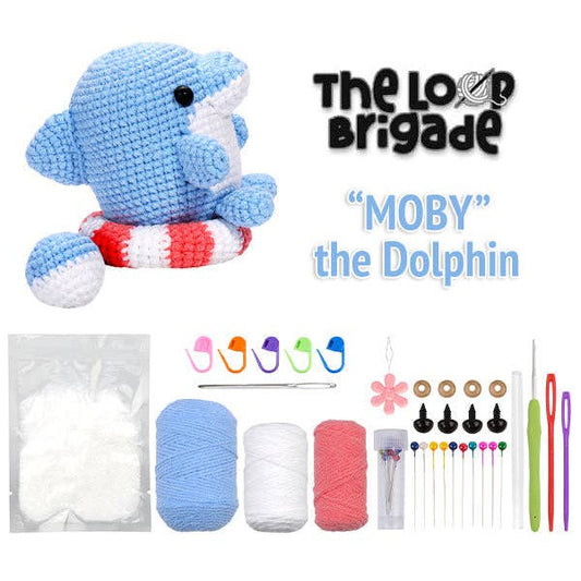 Mini Crochet Kit - Moby the Dolphin