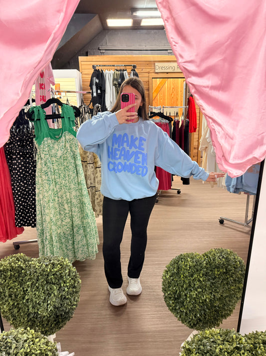 Make Heaven Crowded Puff Sweatshirt
