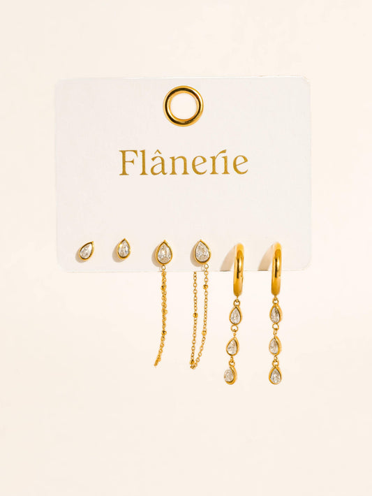 Chain Drop Earring Sets