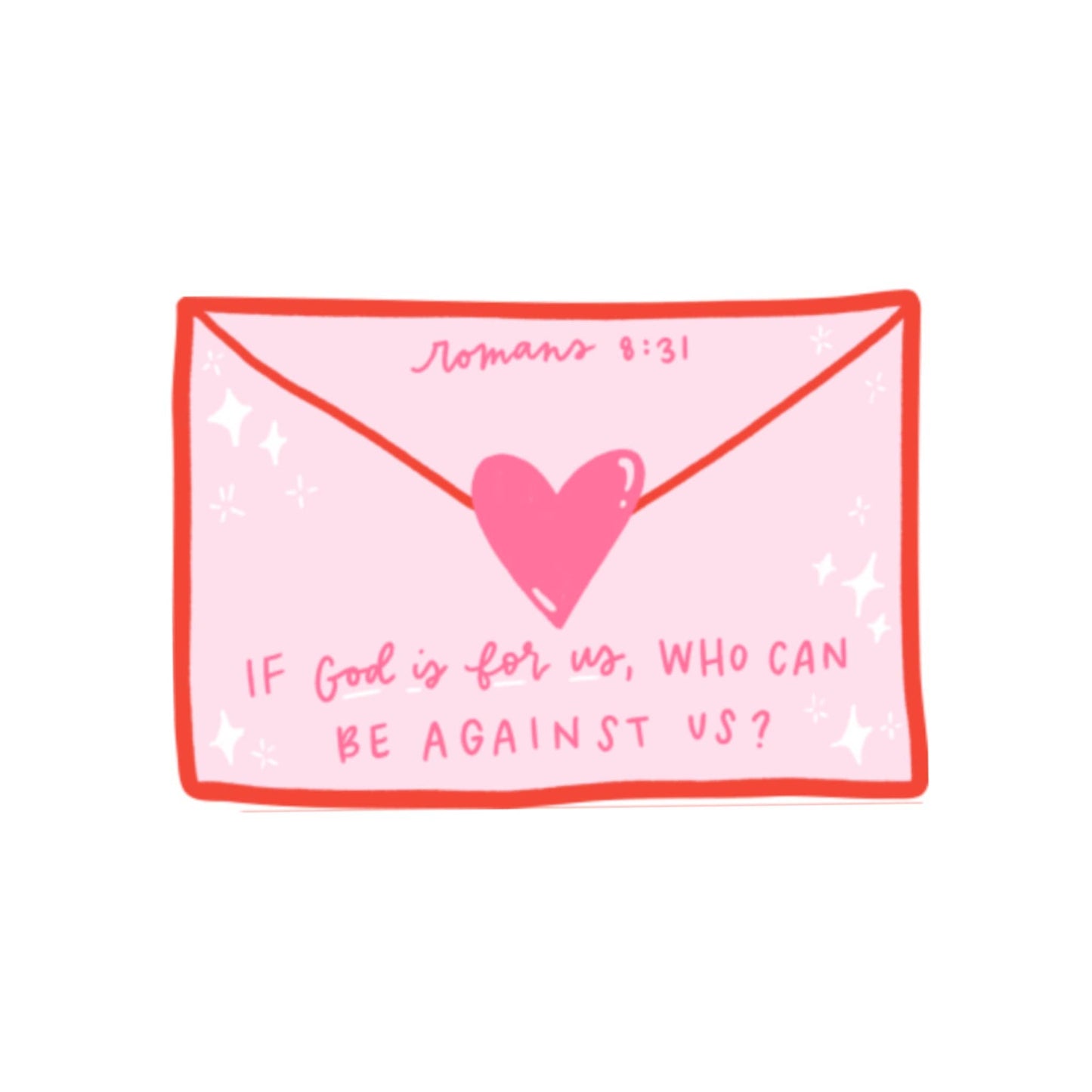 Romans 8:31 Sticker