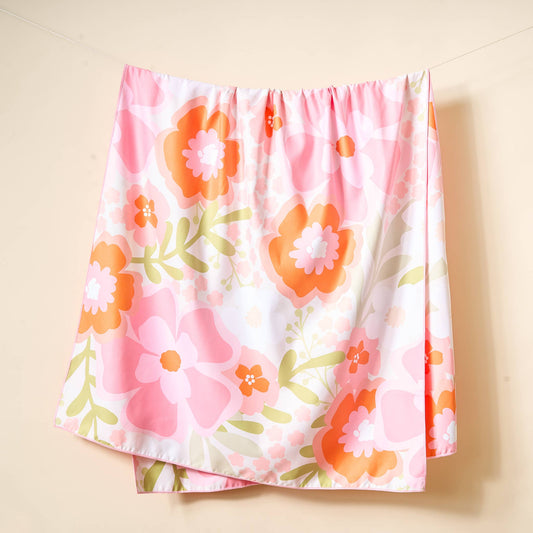 XL  Beach Towel-Blooms Pink Orange