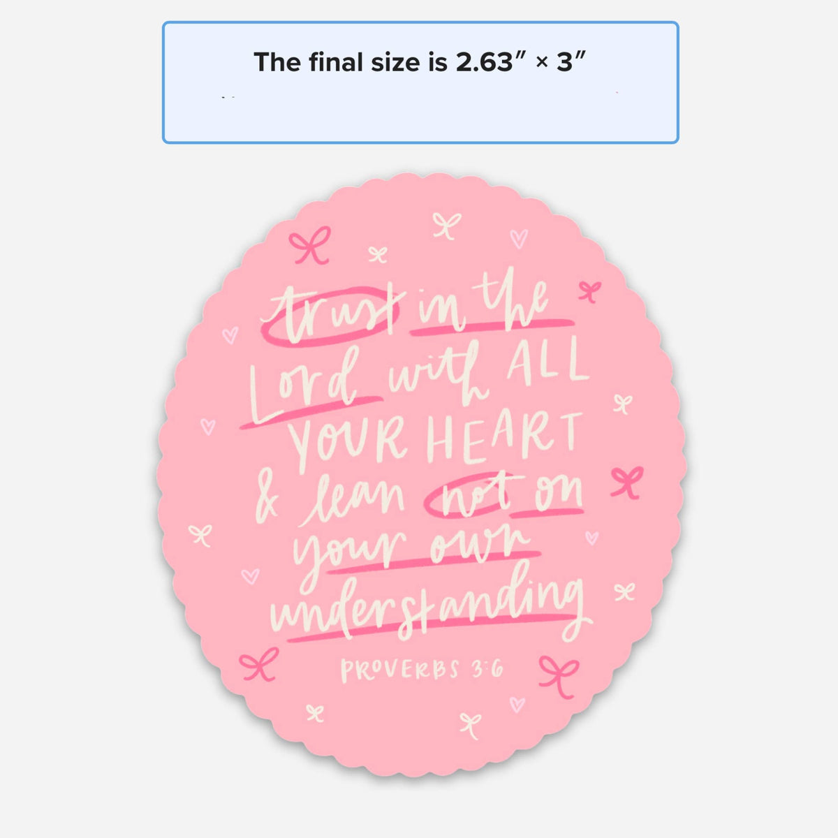 Proverbs 3:5-6 Sticker