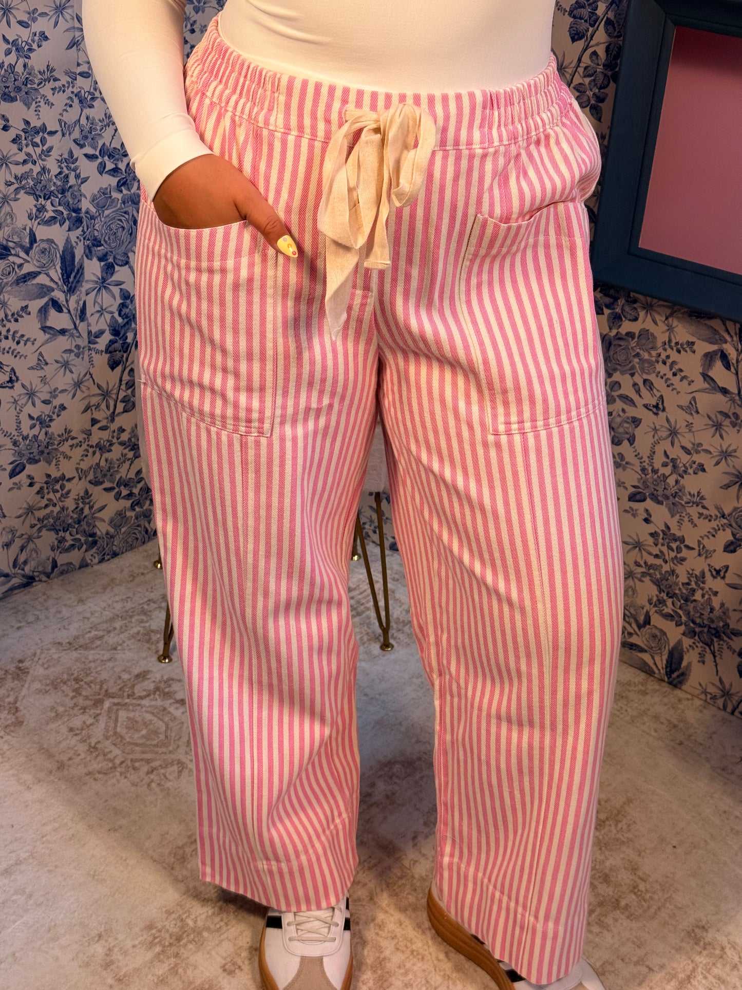 Pink Stripe Pants