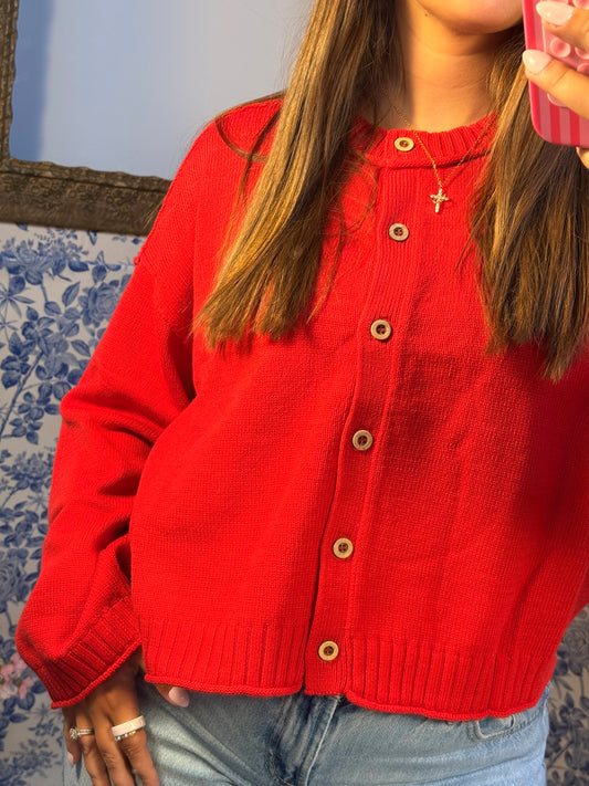 Cherry Red Sweater