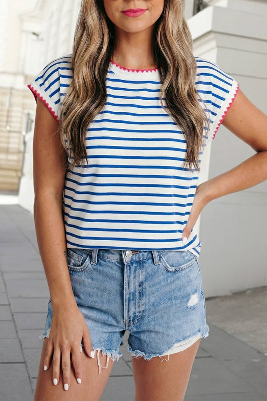 Pink Trim Top