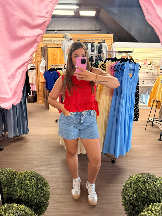Tie Ruffled Top
