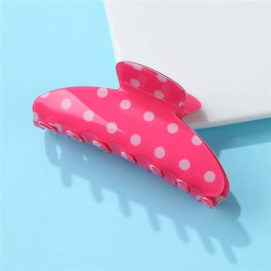 Polka Dot Claw Clip