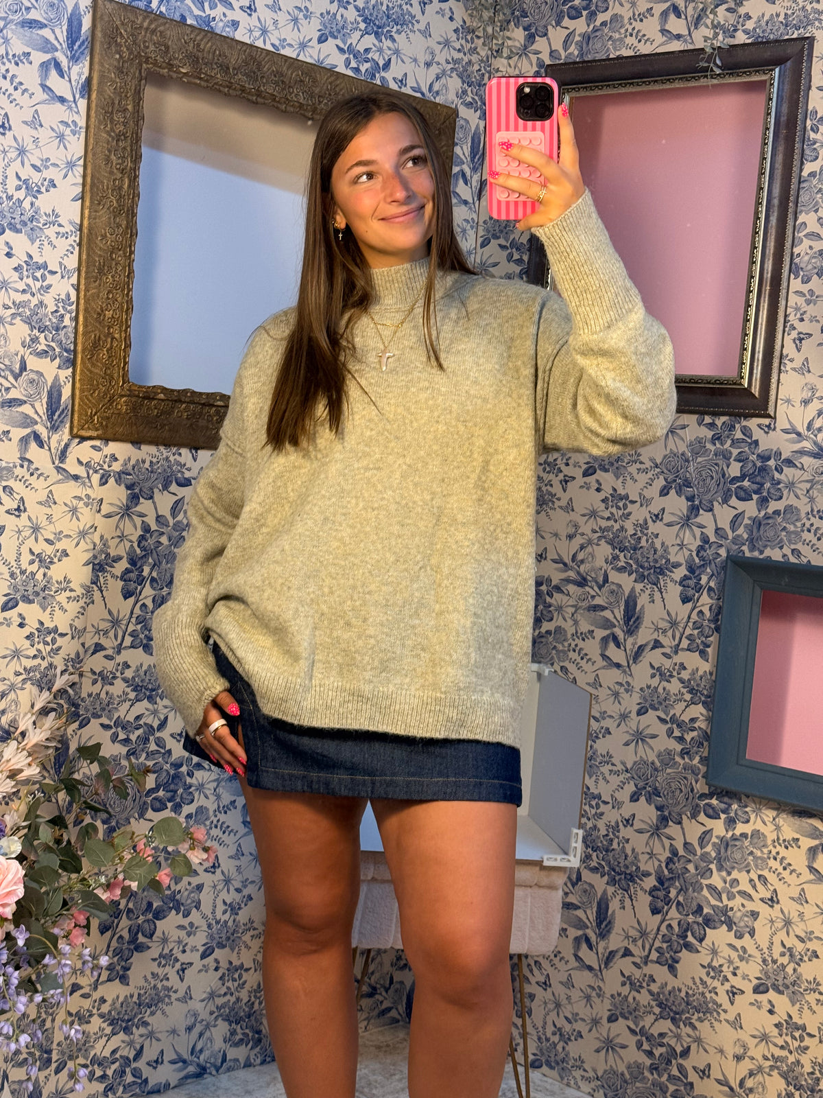 Fall Denim Skirt